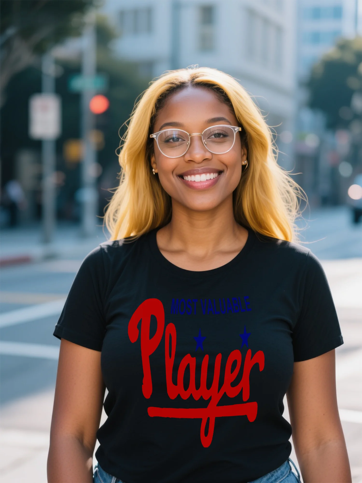 

Женская черная футболка High Street — абстрактный неоновый принт и этнический дизайн, предварительно стираный хлопковый круглый вырез