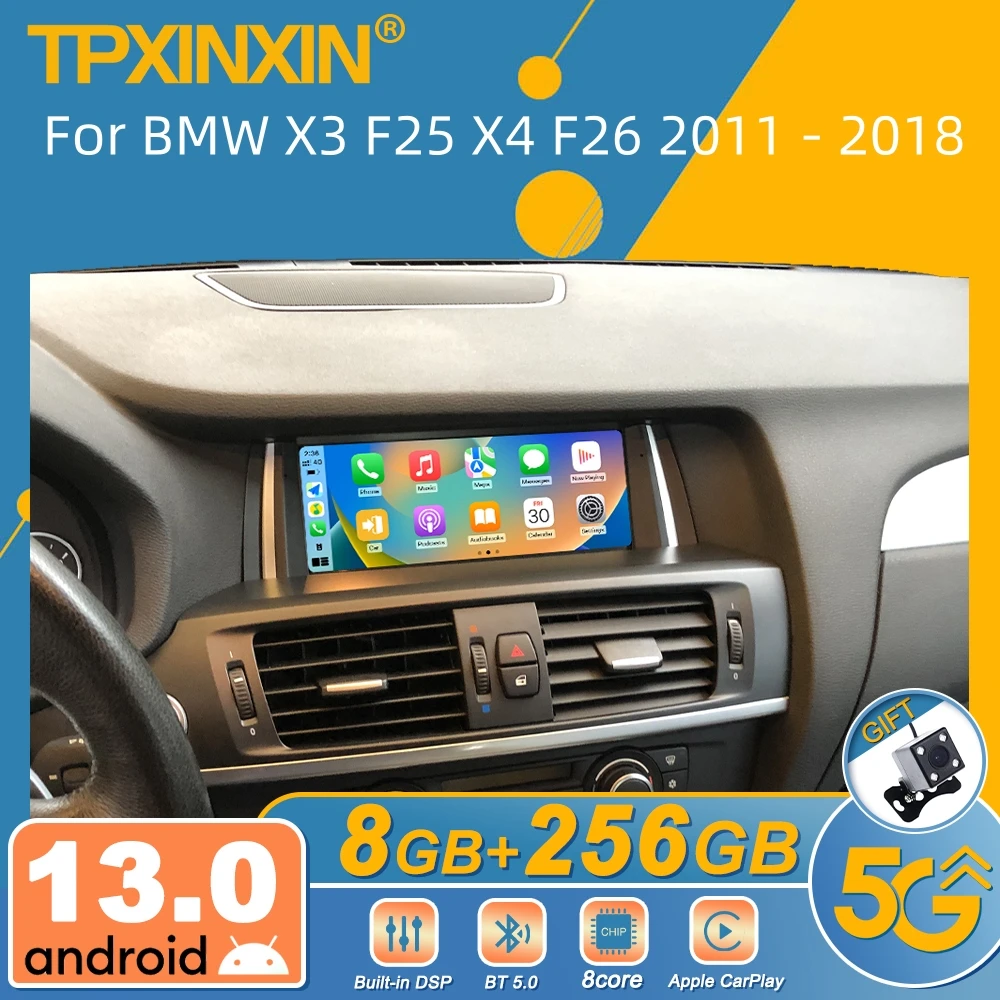 For BMW X3 F25 X4 F26 2011 - 2018 Android Car Radio Multimedia Video Player Wireless Carplay Autoradio Stereo GPS Navi Head Unit