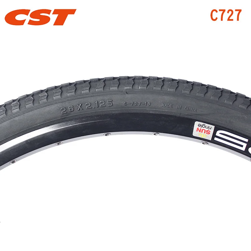 CST-C727 Mountain Bike Tires, Anti-Skid, Wear Resistant, Stab Proof, MTB Bicycle Parts, 22x1.75, 26x2.125