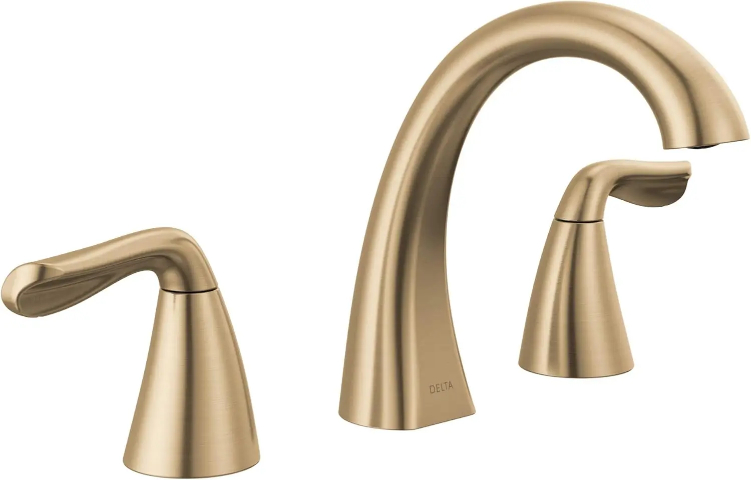 Faucet Arvo Widespread Bathroom Faucet 3 Hole, Gold Bathroom Faucet, Bathroom Sink Faucet, Drain Assembly Included