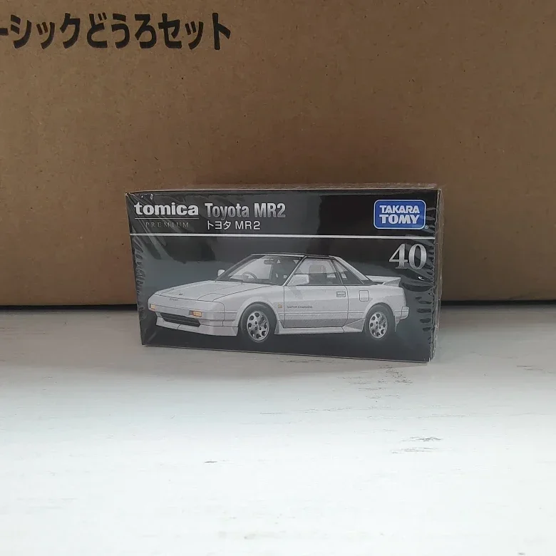 TAKARA TOMY Simulationslegierungsdruckgussautomodell Flaggschiff Black Box TP40 Toyota MR2 Sportwagen, ein Weihnachtsgeschenk für Kinder.