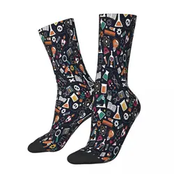 Essentielles étonnantes Chimie Chimiste Science Scientifique Chaussettes Hommes Hommes Femmes Printemps Bas Polyester