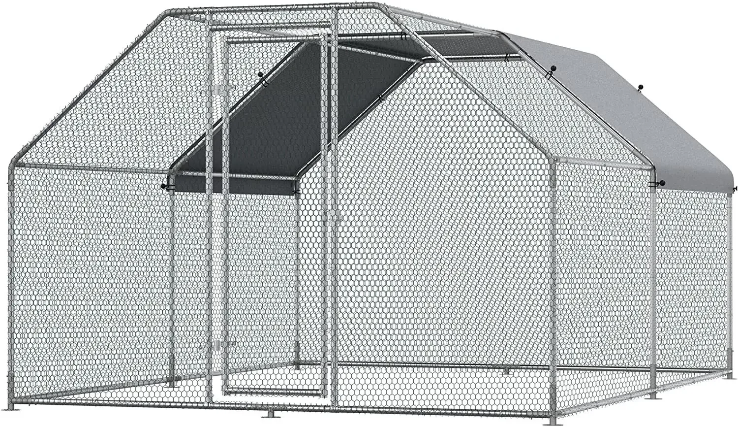 Outdoor Rainproof Breeding Shed Large Household Chicken Coop Iron Wire Fence Pet Cage Build Chicken Coop