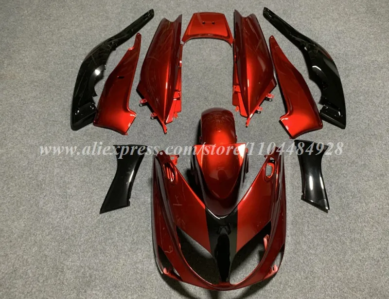 New ABS Motorcycle Fairings Kit Fit For YAMAHA T-max 500 2001 2002 2003 2004 2005 2006 2007 Bodywork Set Black Red Custom
