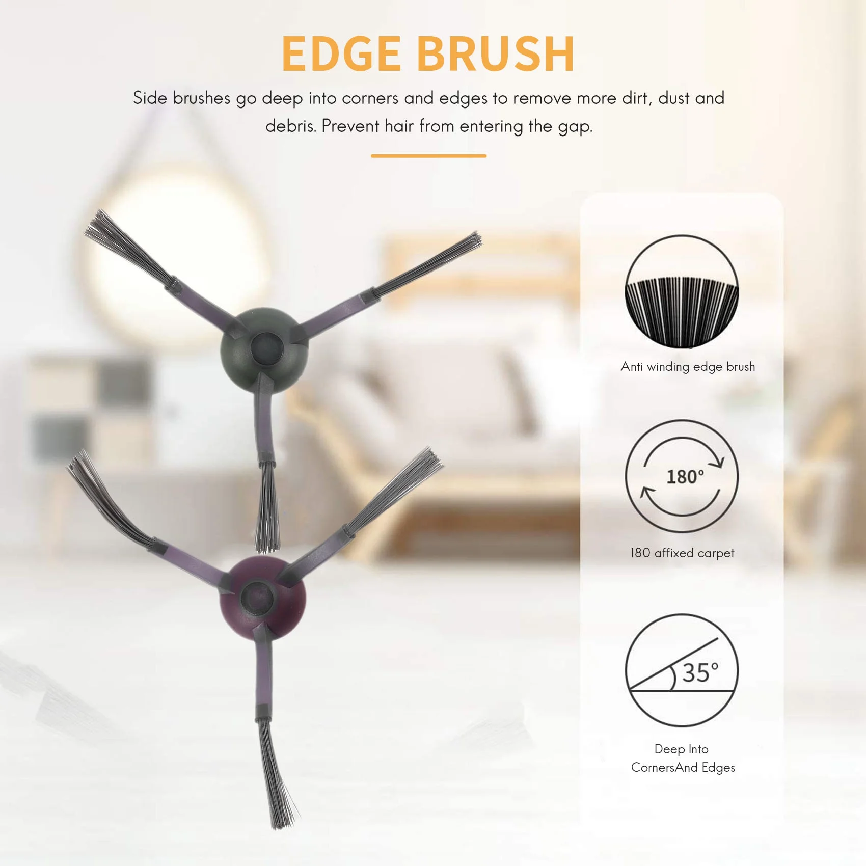 8Pcs New Roller Brush Side Brush Filter for Ecovacs Deebot Ozmo 900 DN5G Robot Vacuum Cleaner Accessories