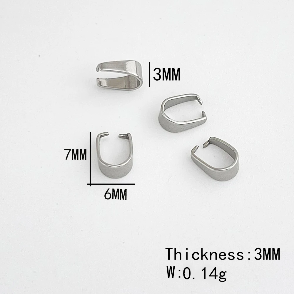 تصميم ودي 200-1000 قطعة 3*7 مللي متر خطاف ومشابك ذاتية الصنع/الفولاذ المقاوم للصدأ/صناعة يدوية/إكسسوارات مجوهرات/موصل للقلادة # 195645