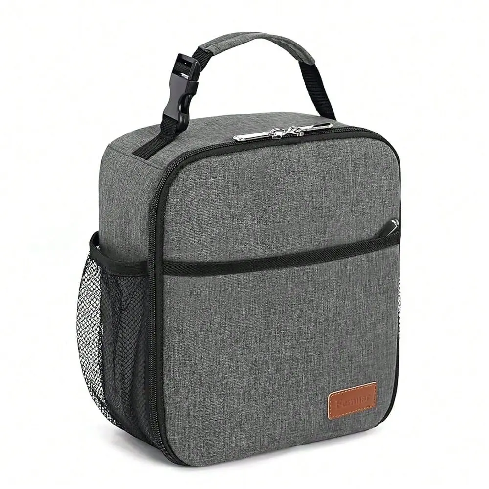 

Box For Men Women Adults, Small Lunchbox For Work Picnic Reusable Lunch Bag Portable Lunch Tote, Charcoal Grey,CharcoalGrey