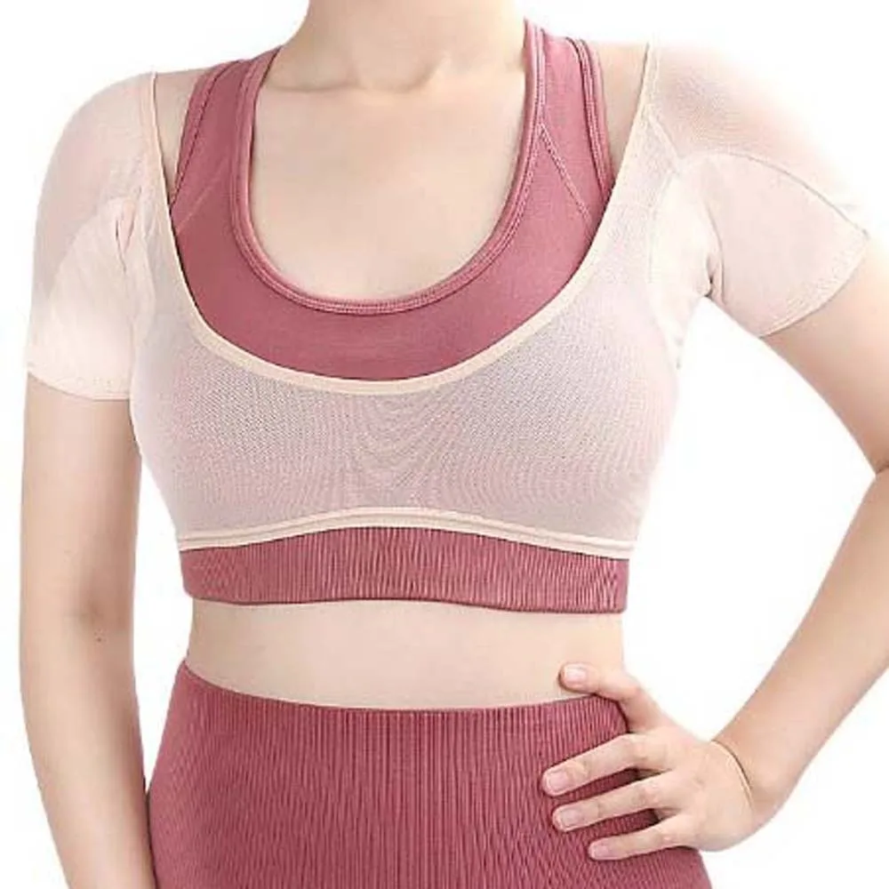 T-shirt Shape Sweat-absorbing Underwear Micro Porous Sweat Pad Bathing Suit Underarm Pad Vest Isolate Sweat Stains Beach Wear