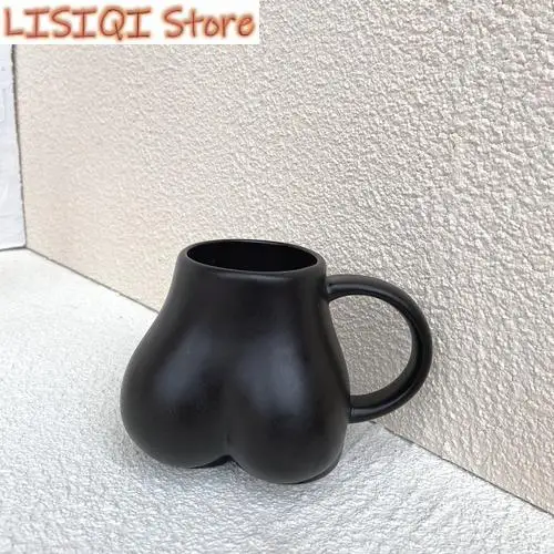 New Creative Ceramic Mug Milk Taste Butt Body Shape Nude Lovely Cup Handle Design Desktop Storage Home Decoration Coffee Cups