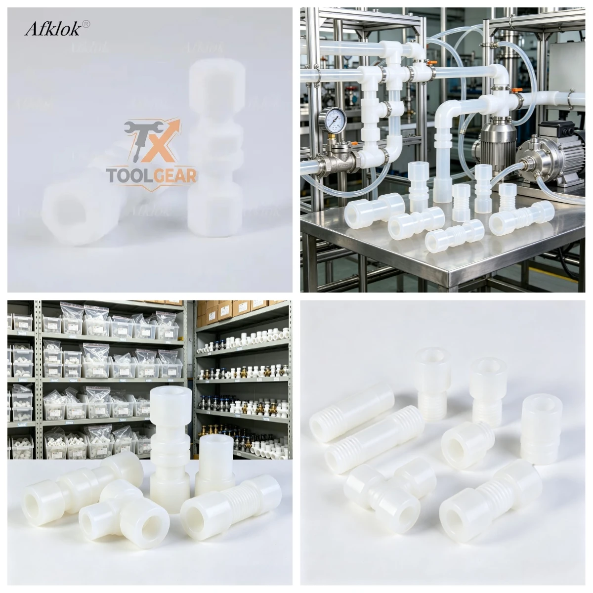 *China Factory PTFE 2-Way Ferrule* Union Pipe Fitting Custom ODM OE*M For Water Oil Fluid* Pipeline System