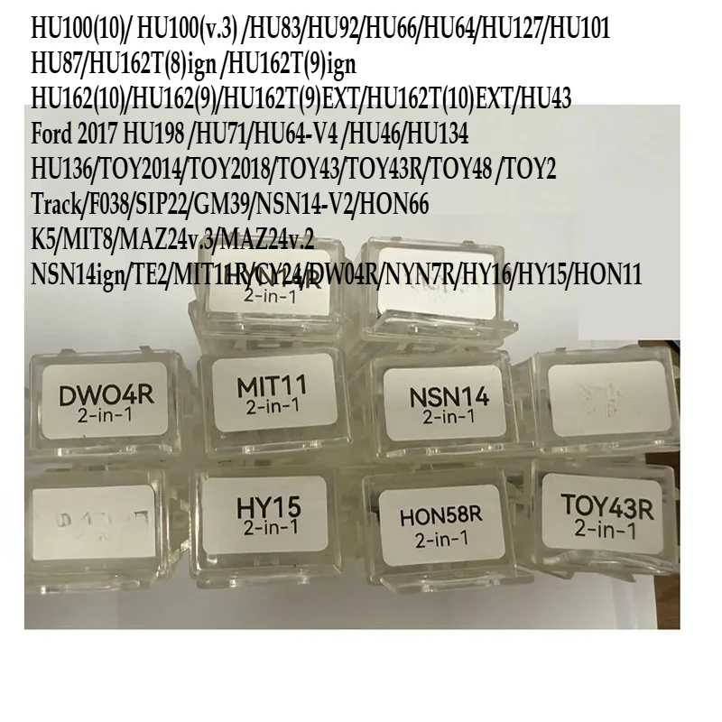 

Repair Tools Lishi HYN7R HU100 HU101 HU87 HU71 HU134 TOY2018 TOY2014 SIP22 HON66 HU162T HU64 MAZ24 NSN14 2in1 Decoder and Pick