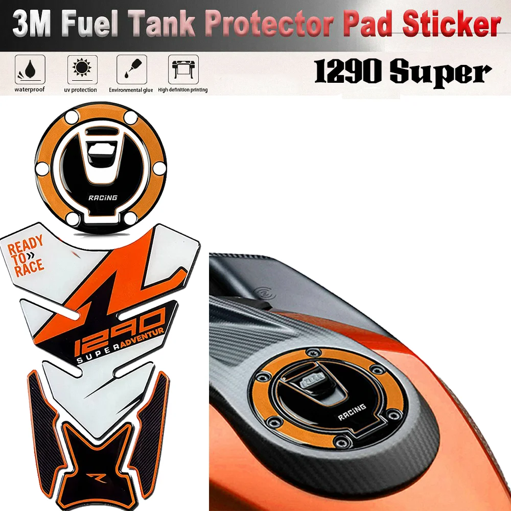 

For KTM DUKE 1290 Super Adventure Cap Stickers Motorcycle Accessories Tank Pad Covers Protector Decal GT R S 2016 2020 2022 2023