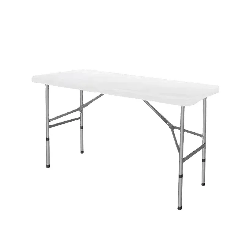 

Simple dining table and chairs outdoor folding table stall table household blow molding folding table night market plastic