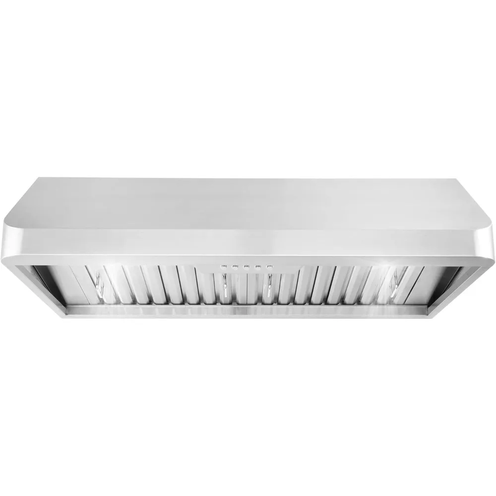 QB90 36 in. Under Cabinet Range Hood with Push Button Controls, Permanent Filters,LED Lights Convertible from Ducted to Ductless