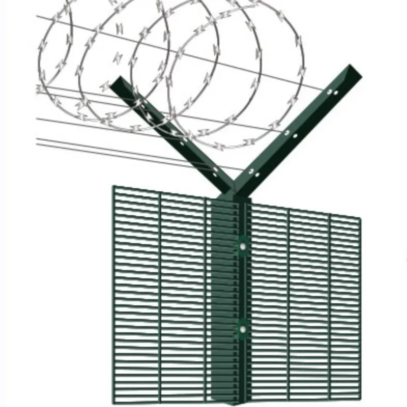 358 Anti-Climb Airport Perimeter Fence High Security Welded Wire Mesh