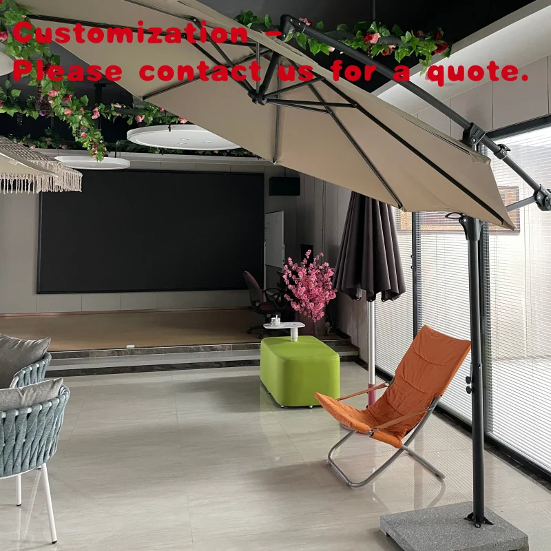 custom.High Quality Modern Waterproof Garden Cantilever Parasol Banana Patio Outdoor Hotels Parks Furn