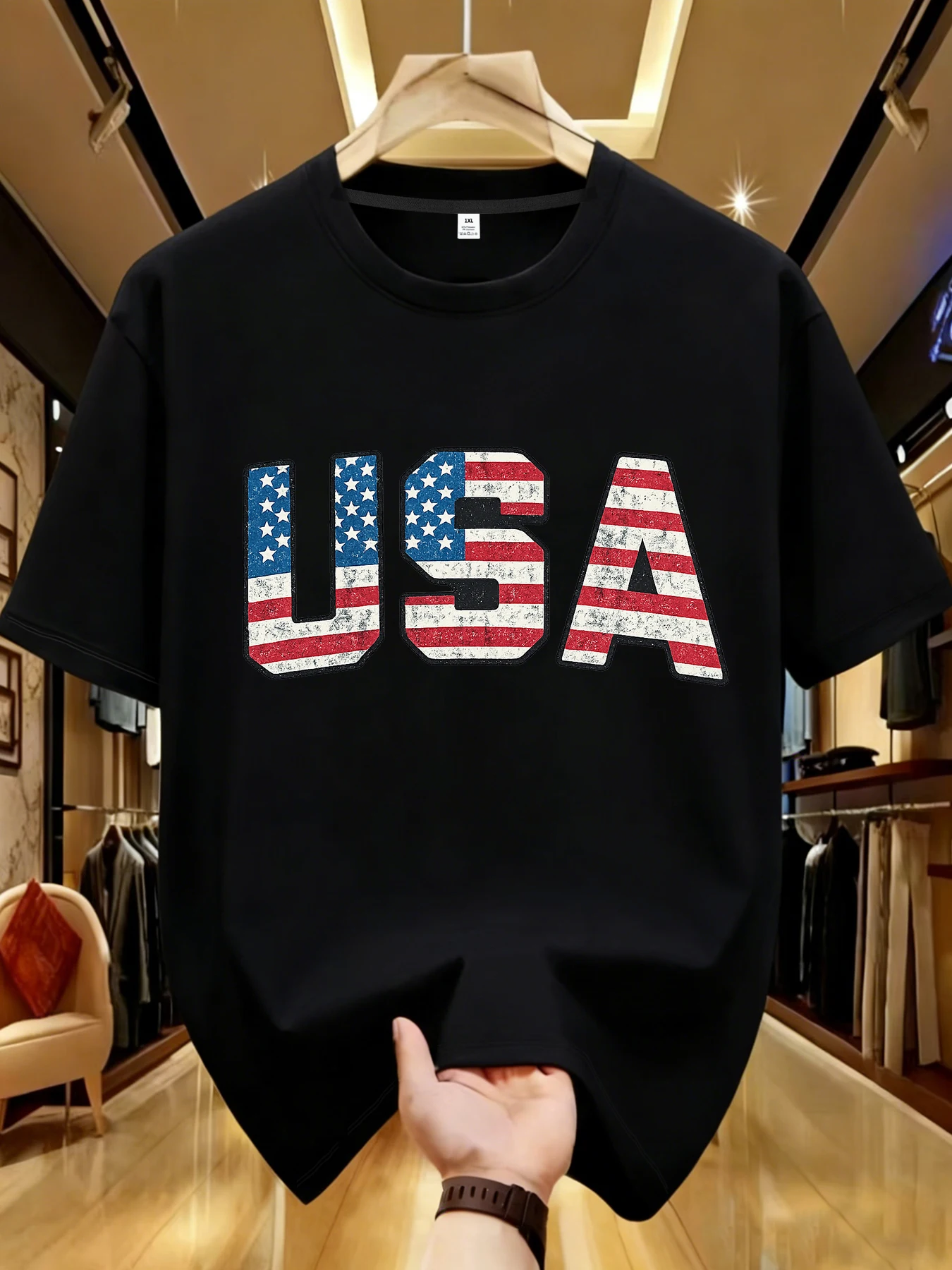 

【WDS01246】Letter printing plus size women's T-shirt summer casual street fashion women's Joker short sleeve T-shirt