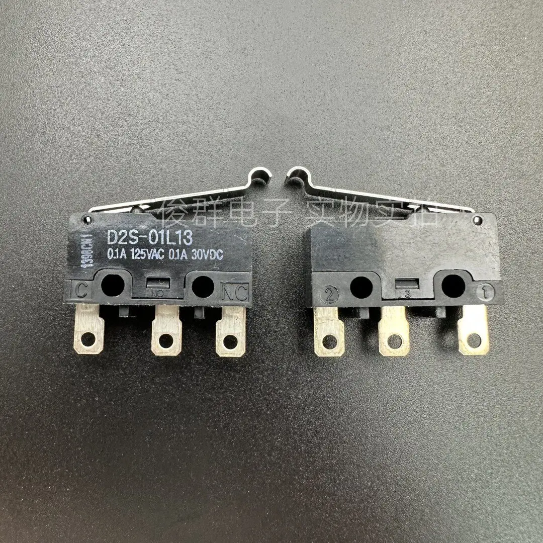 10pcs/ D2S-01L13 micro switch 3-pin 0.1A reset travel limit touch point button