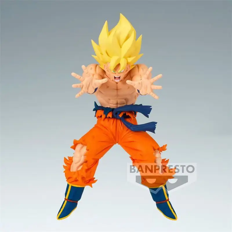 Genuine Bandai Optical Factory Match Makers Dragon Ball Z Super Series Son Goku VS Gula Japanese Comic 17cm Collectible Ornament