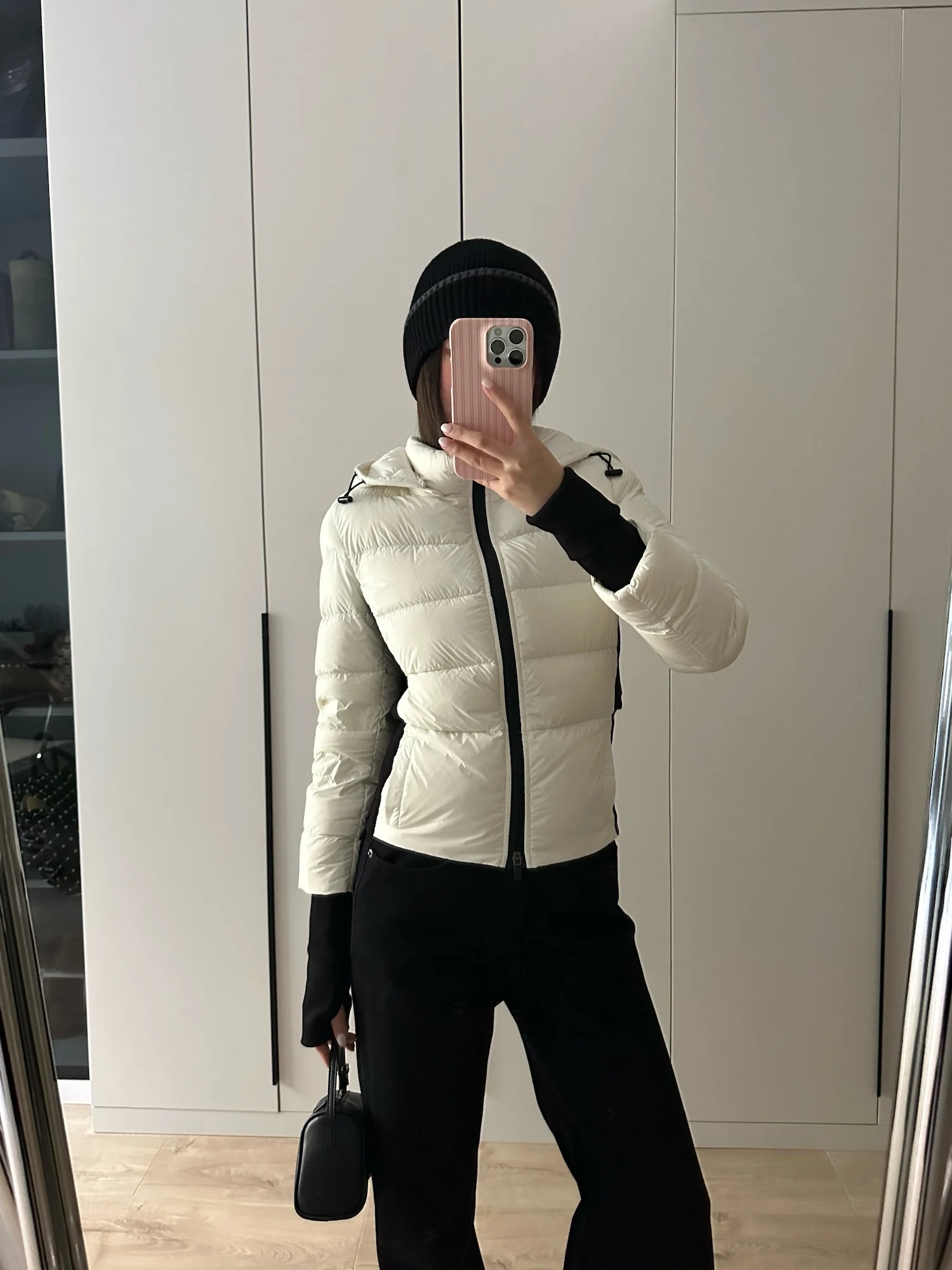 

Утепленная куртка Viyoung с высокой талией, приталенного кроя, с белым пухом и вязаными вставками, повседневная, модная, теплая, с длинными рукавами