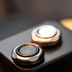 GAO STUDIO EDC Stainless Steel Mechanical Magnetic Haptic Coin Ratchet Multi-Functional Fidget Spinner Decompression Fidget Toy