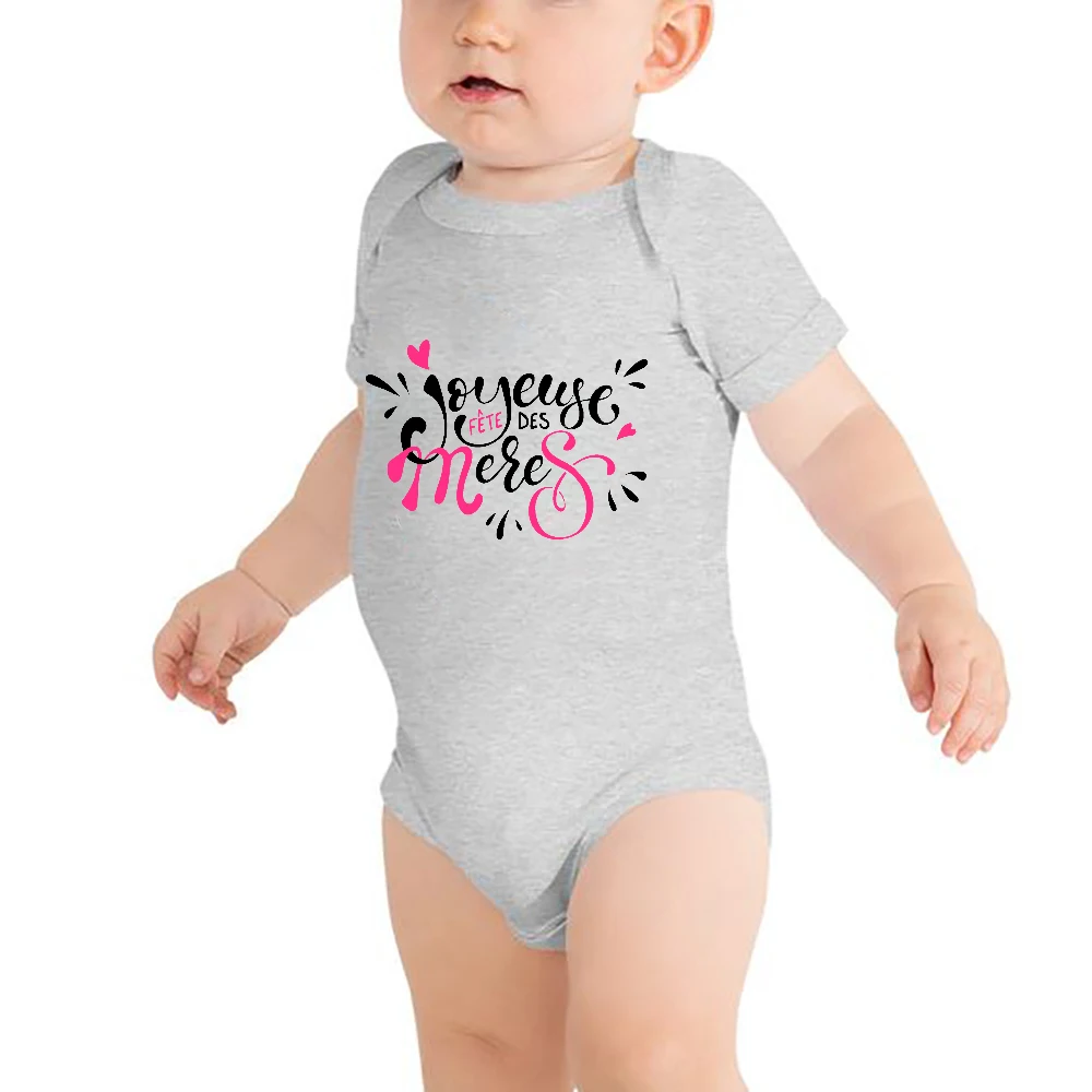 

Happy Mothers Day Baby Outfits New Born Short Sleeve Romper Mothers Day Infant Boys Girls Clothes Baby Shower Gifts New Mom Gift