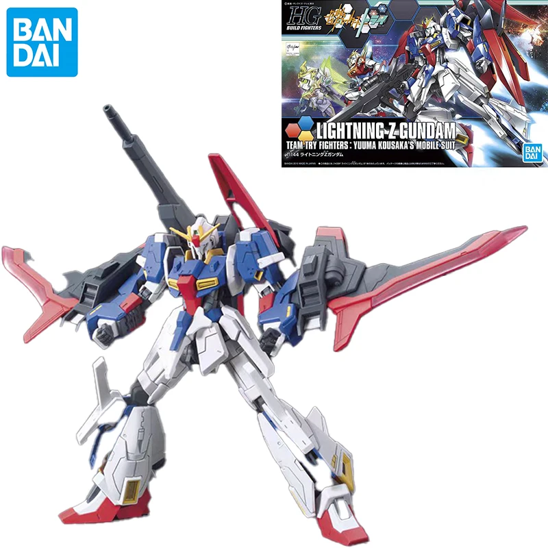 Bandai Genuine HGBF 1/144 LIGHTNING Z Gundam Animation Assembly Kit Action Figure Model Gift Toy Collection for Kids