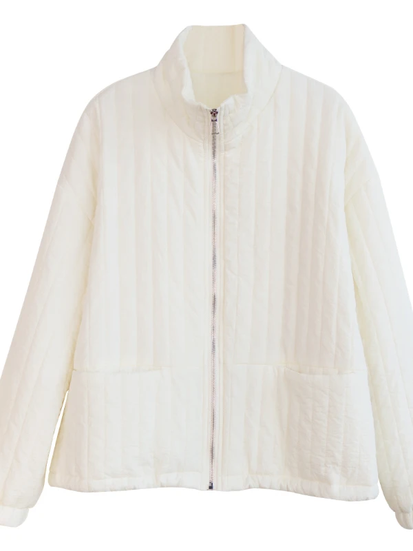 Ele léger col à glissière coton Jaet ort vêtements d'extérieur femmes printemps automne nouveau Sle Baseball orm manteau