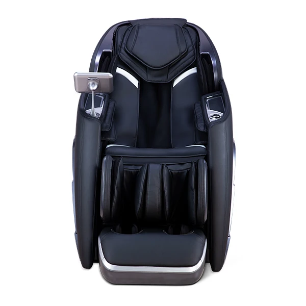 Electronic Kneading Ball Zero Gravity Heated Full Body Leather Recliner Massage Chair with Airbags