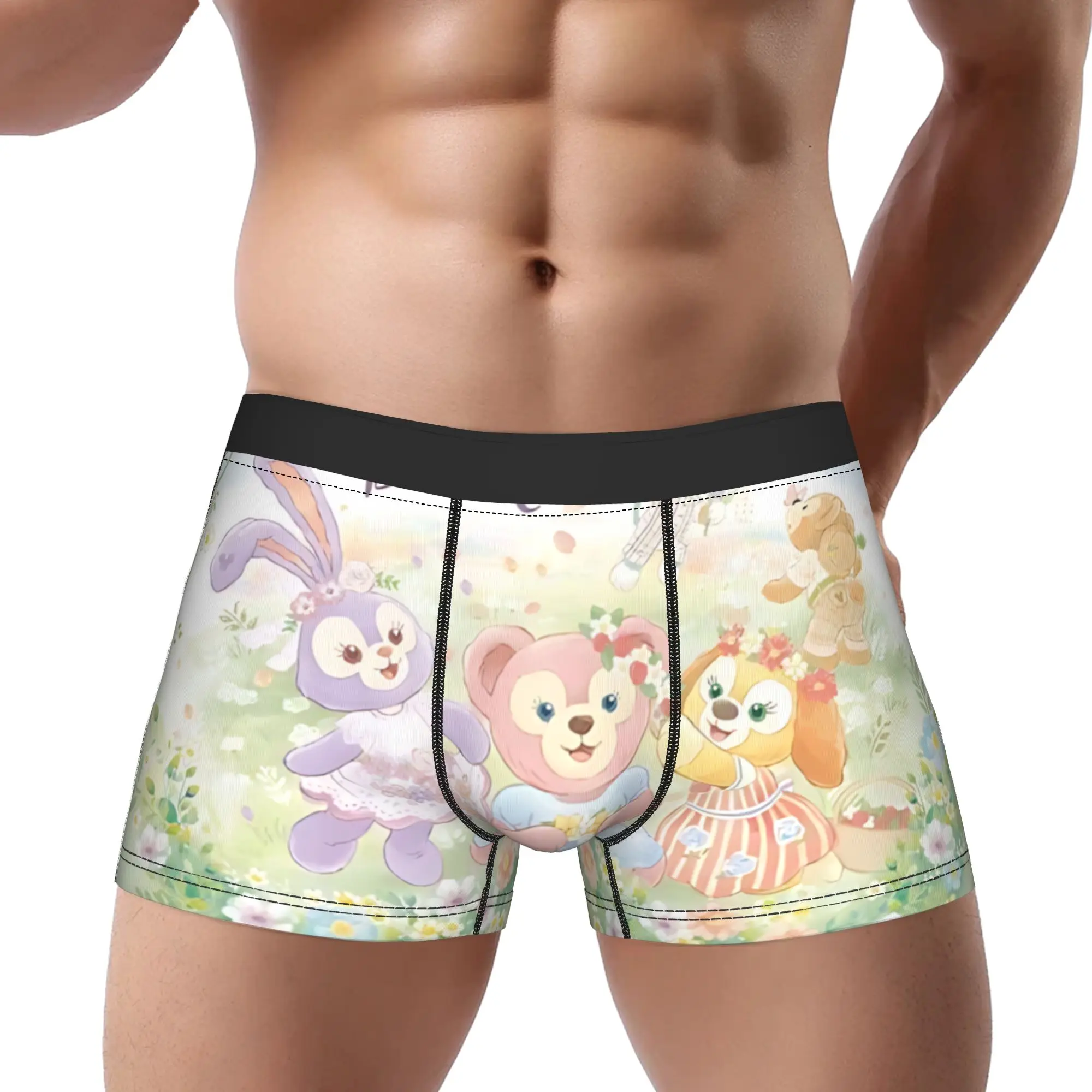 

Трусы для взрослых 18+, боксеры Duffy and Friends, дышащие трусики, мужское нижнее белье, шорты с принтом, боксеры-брифы