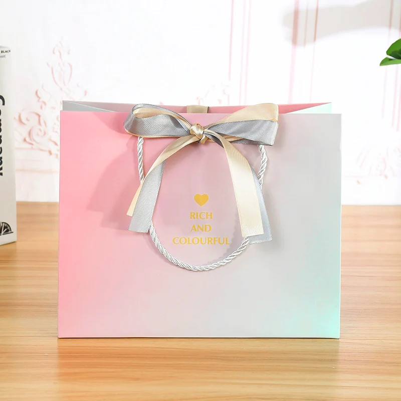 18/25cm Large Gift Bag Snack Cookie Candy Packing Bag Birthday Wedding Party Decoration Gift For Guests Baby Shower Supplies