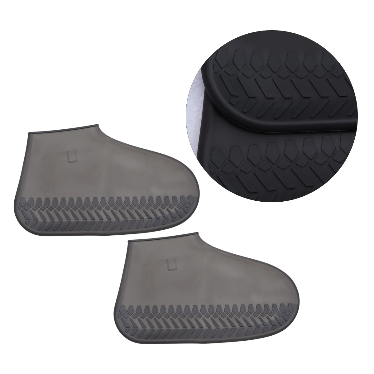 Waterproof Shoe Covers Rain Protector Non Slip Sole Dust Mud Proof Elastic Drawstring Easy Fold Travel Use