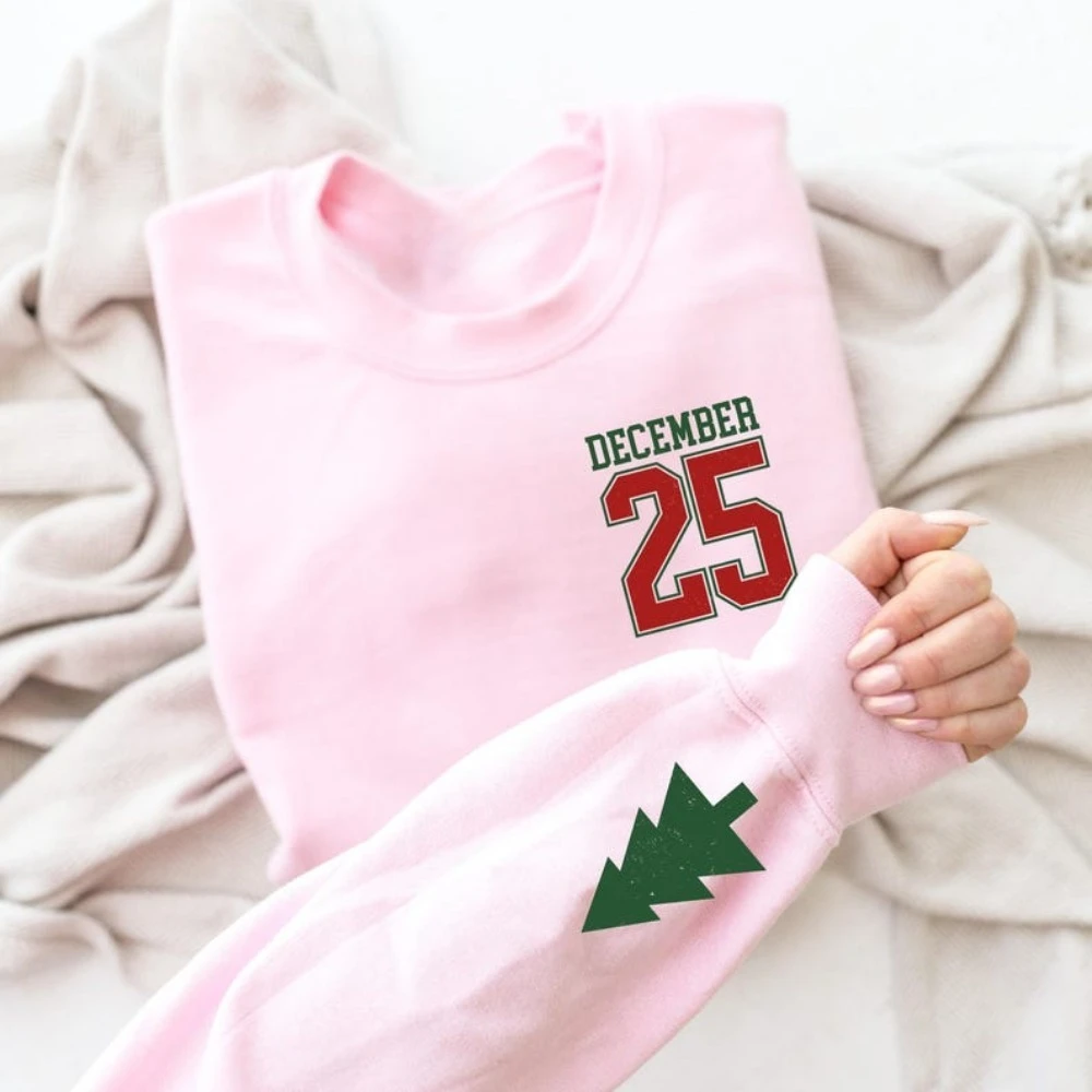 25 ديسمبر البلوز عيد الميلاد 25 ديسمبر سترة مضحك الأسرة هدية عيد الميلاد الجدة تتجه الملابس البلوز