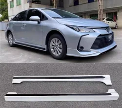 ABS Paint Side Extension Body Skirts Panels Body Skirts Kit Lip Cover For Toyota Corolla 2019 2020 2021 2022 2023