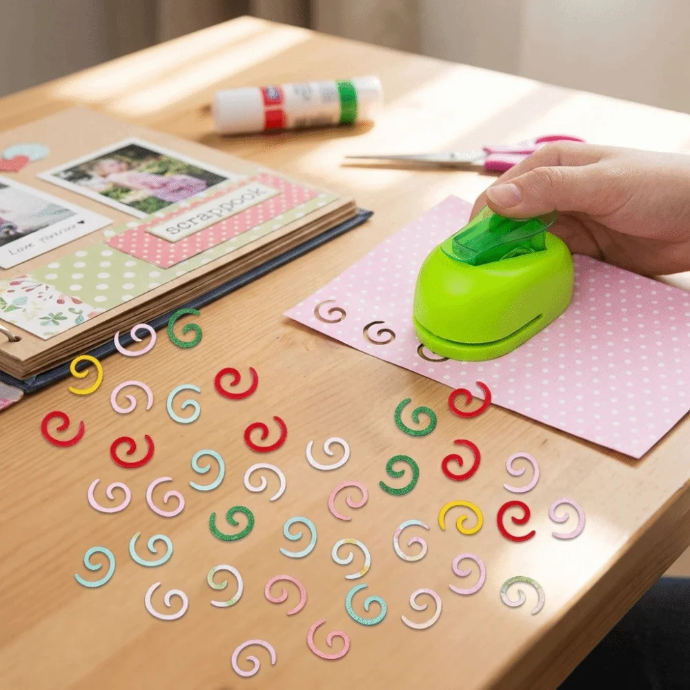 New Double Star Embossing Stamper Medium Size Craft Punch Machine Scrapbook Hand Account DIY Stamper Gift Wrapping