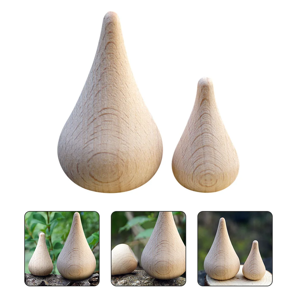 

2Pcs Water Drop Models DIY Painting Beech Craft Kits Educational Handmade Kids Decor Graffiti Beech Adornment DIY Painting Model