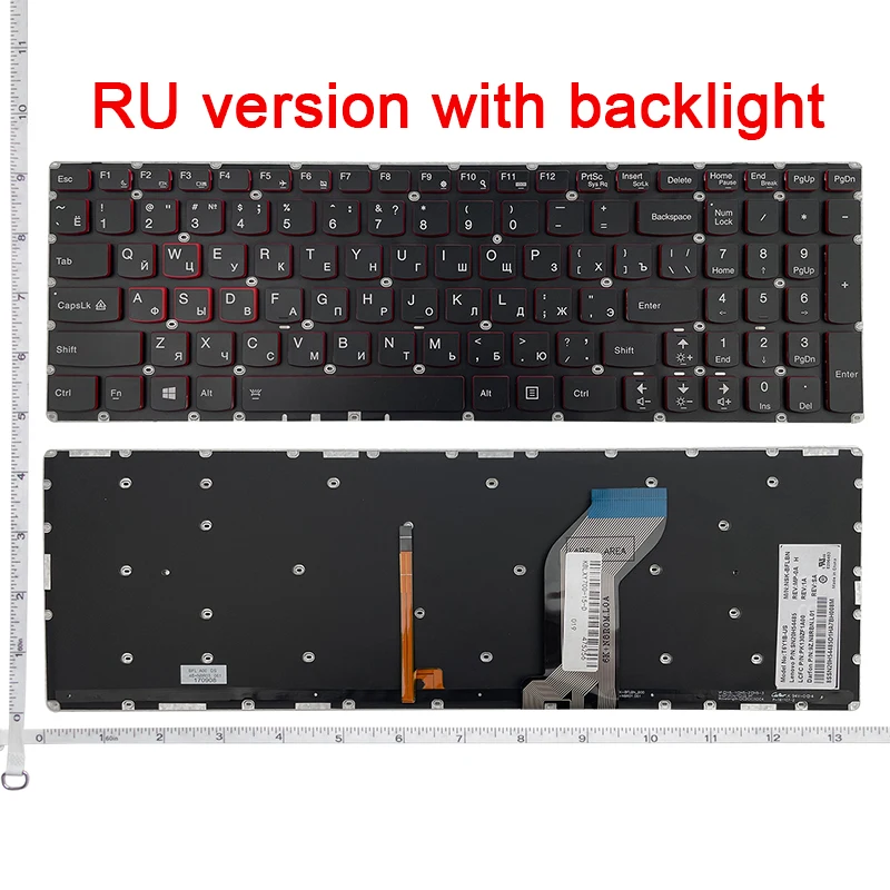 US/UK/RU New for Lenovo Ideapad Y700 Y700-15 Y700-15ISK Y700-15ACZ Y700-17ISK Y700-15ISE English Backlit Keyboard SN20H54489
