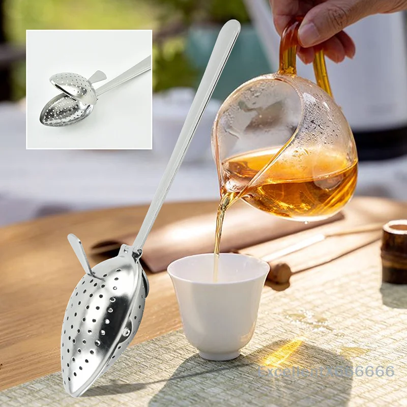 

1Pcs Creative Tea Strainer Fine Mesh Filter Stainless Tea Infusers Strainer Tea Maker Universal Strainer Spoon