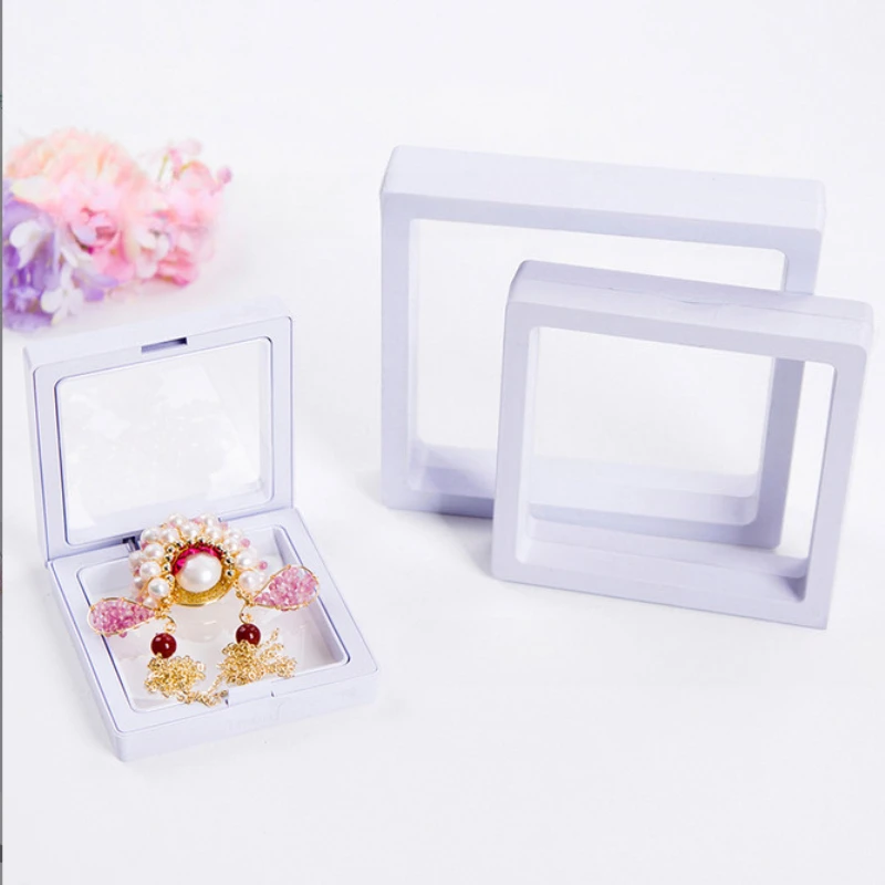 10 Stück Kunststoff-Displayboxen mit Aufhängefolie, Schmuckverpackungsboxen, geeignet für die Aufbewahrung von Schmuck, Halsketten, Ringen und Sammlerstücken – Detail 5