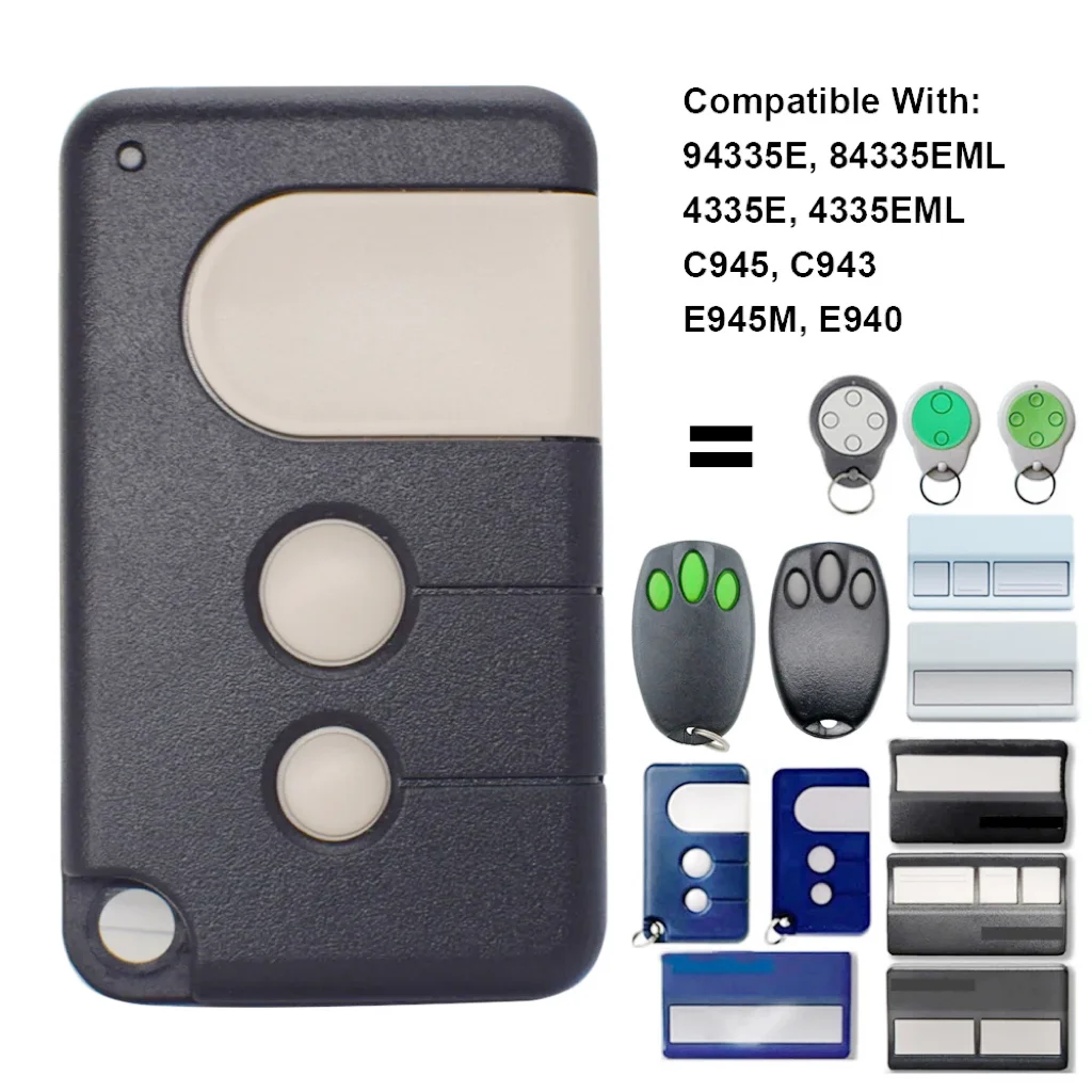 For liftmaster motorlift chamberlain 84335e 4330e merlin2.0 e950m e945m e960 tx4runi tx2rev 433.92mhz garage door remote control