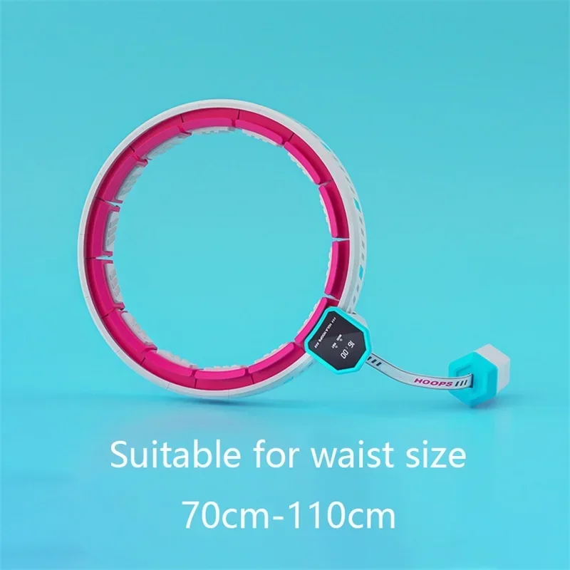 طوق هولا الصامت القابل للتعديل - طوق رياضي للتدليك قابل للفصل، معدات اللياقة البدنية لتنحيف البطن في صالة الألعاب الرياضية المنزلية وتخسيس الخصر #6