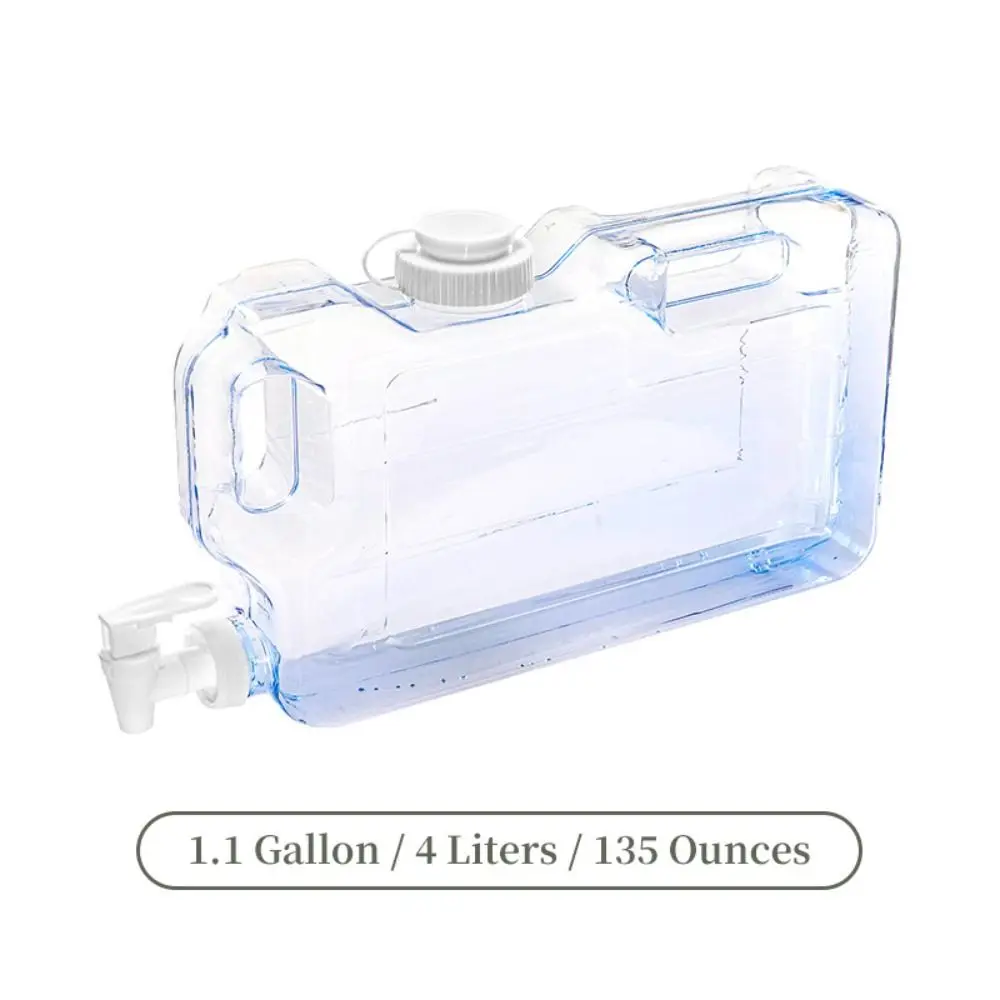 

4L Outdoor Drinking Bucket Large-Capacity Portable Water Storage Container Leak-proof PE Camping Water Tank Outdoor Cooking