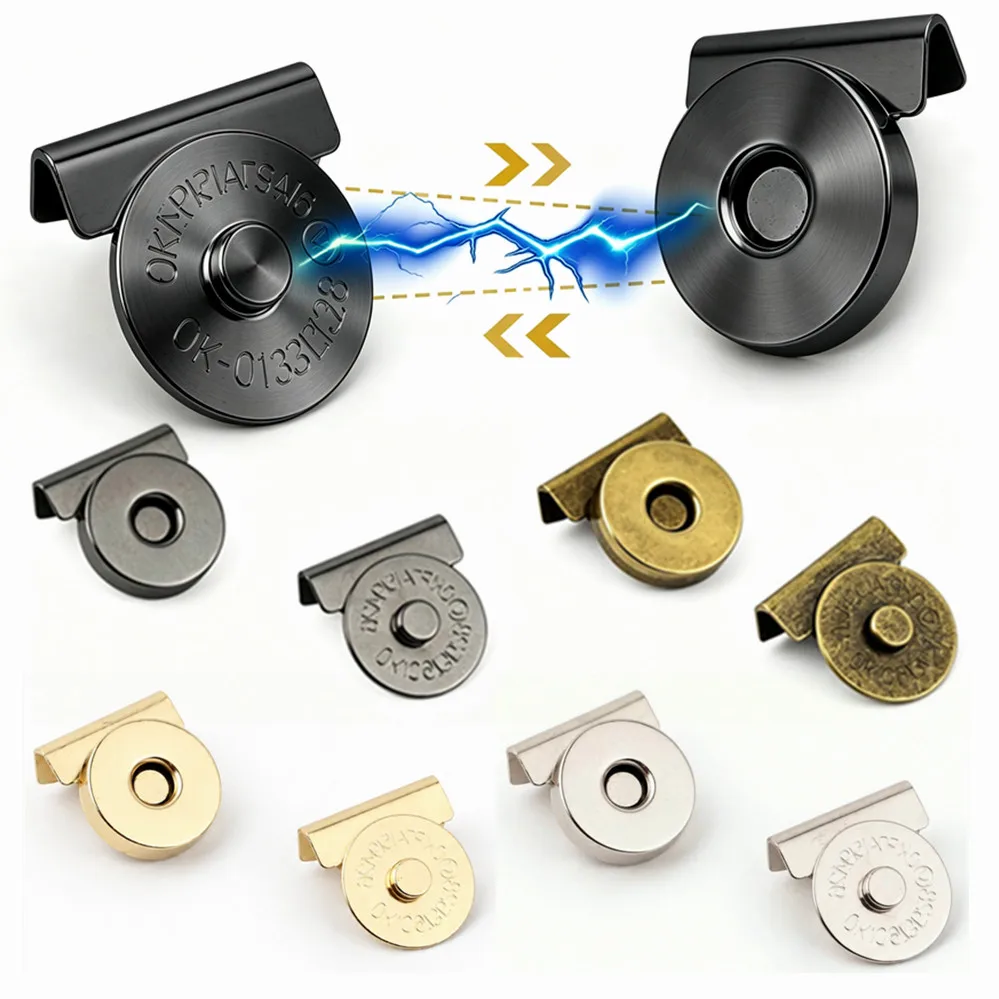 5/100 Sets Seamless Magnetic Button Magnet Buckle Hidden Button Snap Button for Shoulder Bag Wallet Clothes DIY wholesale