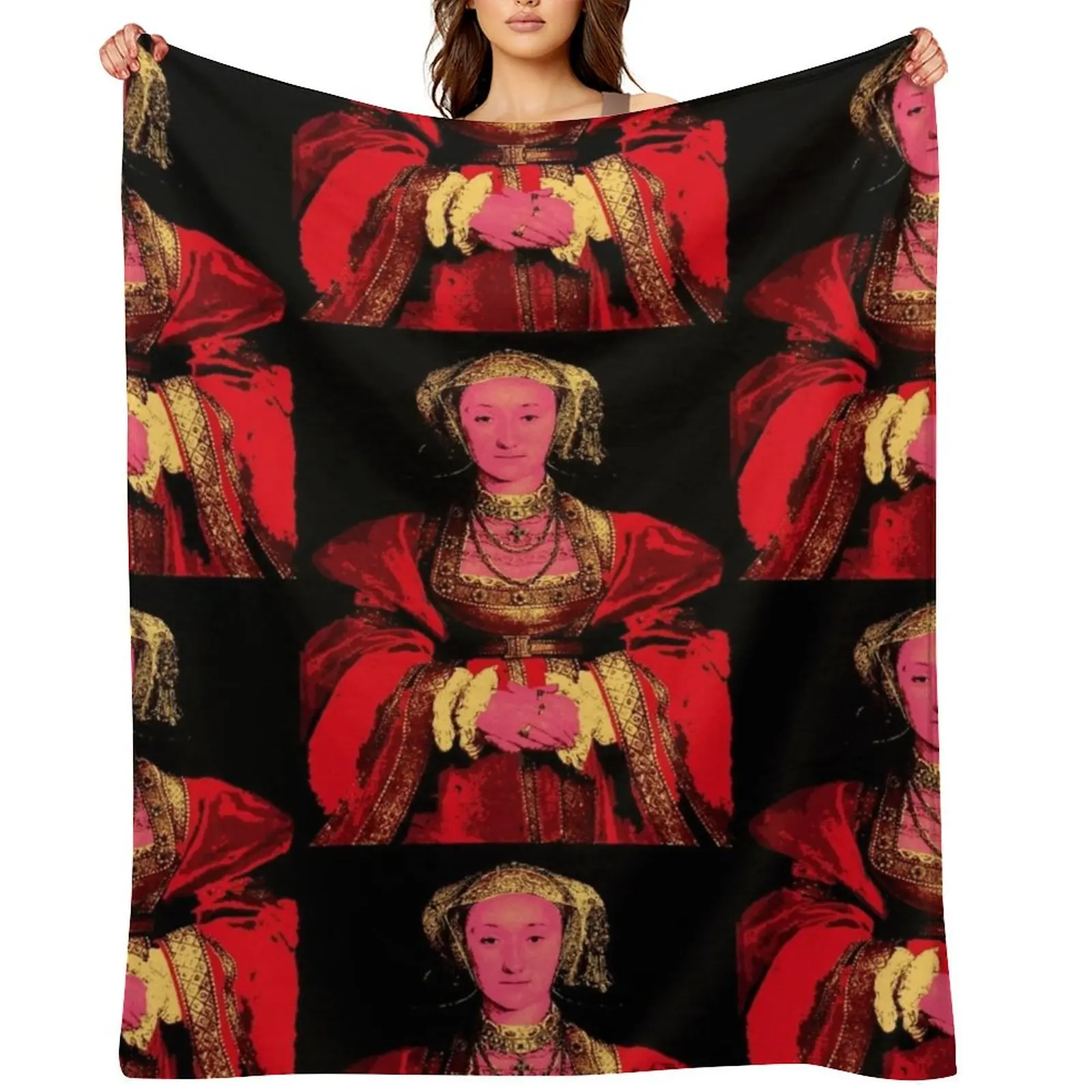 

Anne of Cleves Throw Blanket warm for winter christmas decoration halloween Sofa Blankets
