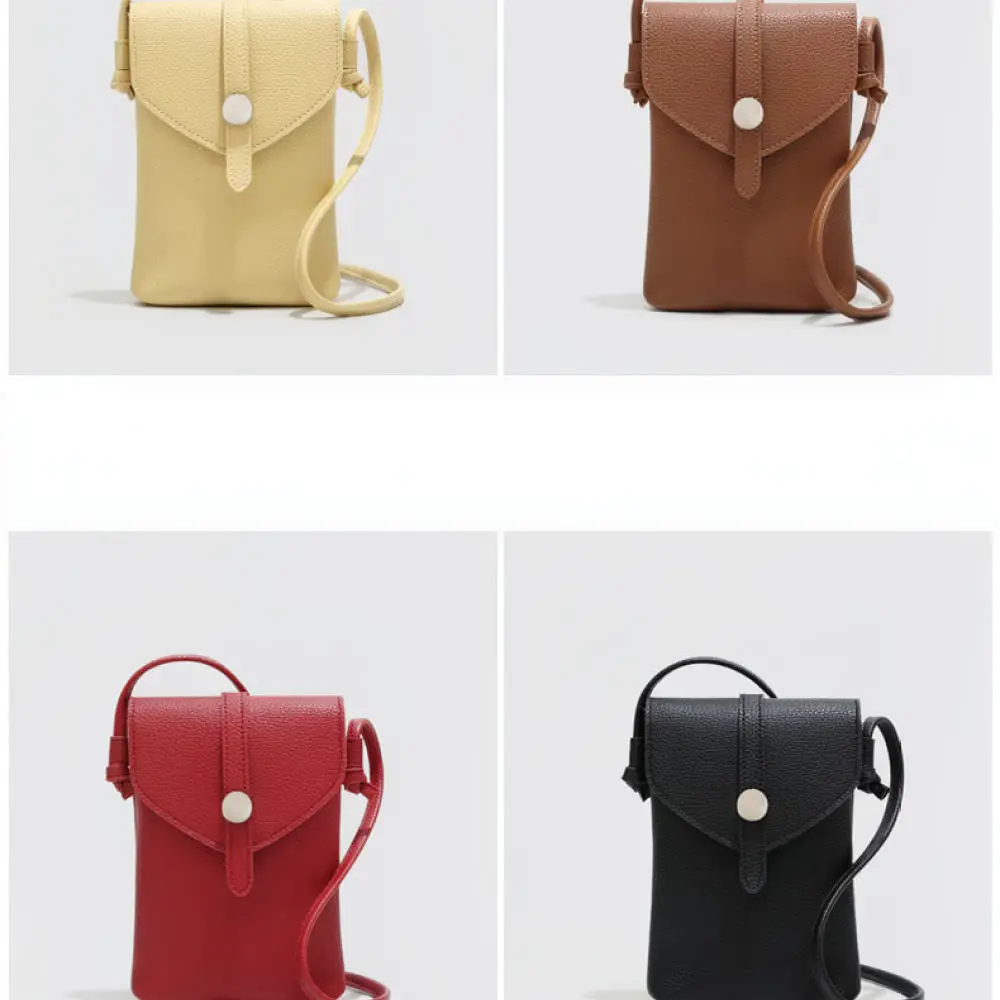 Casual Mini Phone Bag For For URDIFUNI Mobile Purse Retro Fashion Shoulder Crossbody Messenger Soft Leather Pouch view 3