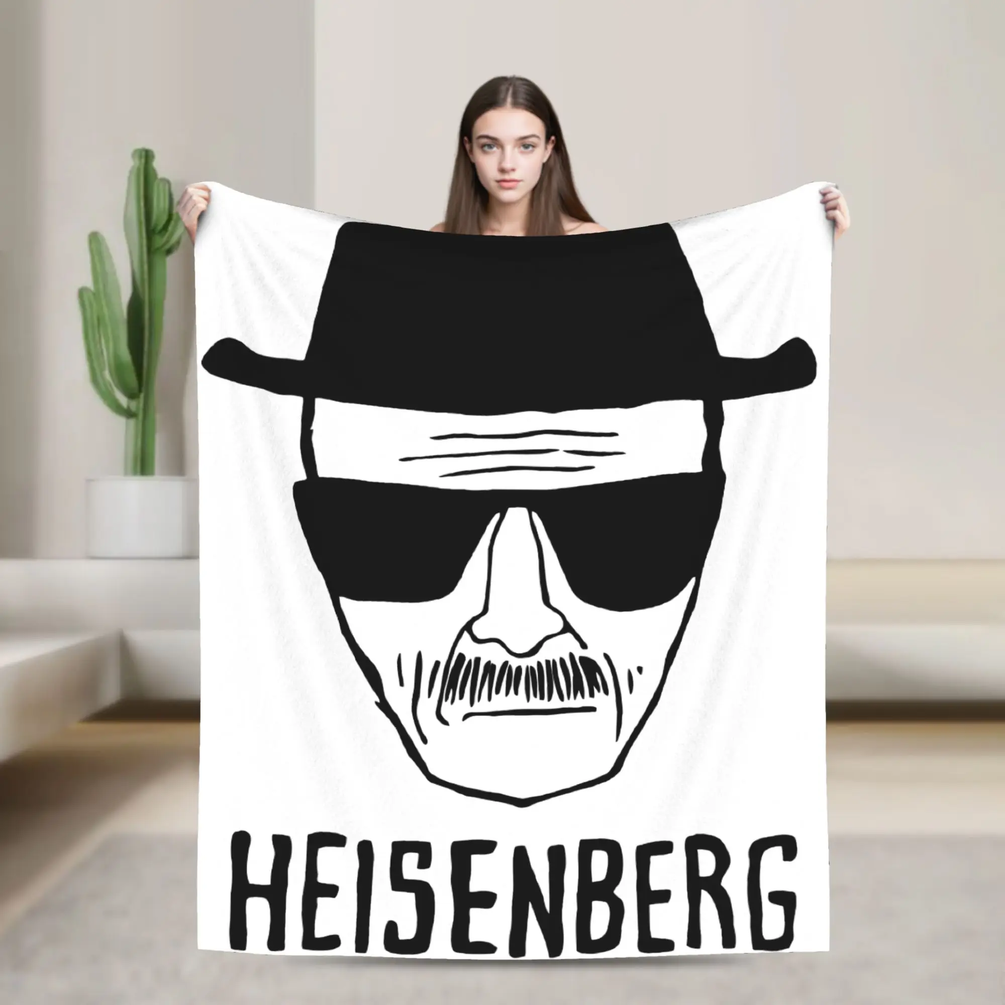 

Walter White Breaking Bad Heisenberg Вязаные одеяла Шерстяные пледы Летние ультрамягкие покрывала с принтом и кондиционером