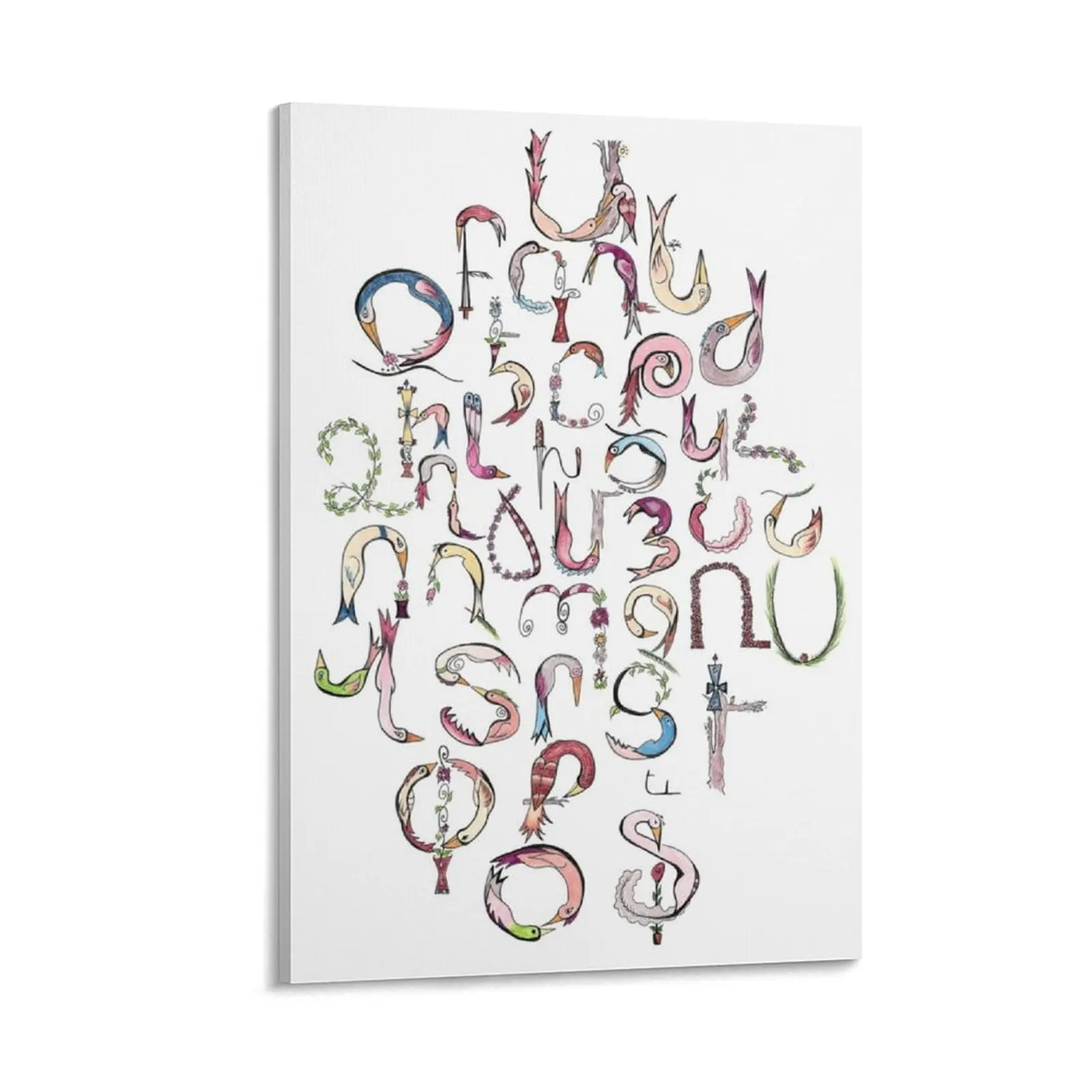 Armenian Alphabet Art Canvas Painting luxury home decor interior paintings