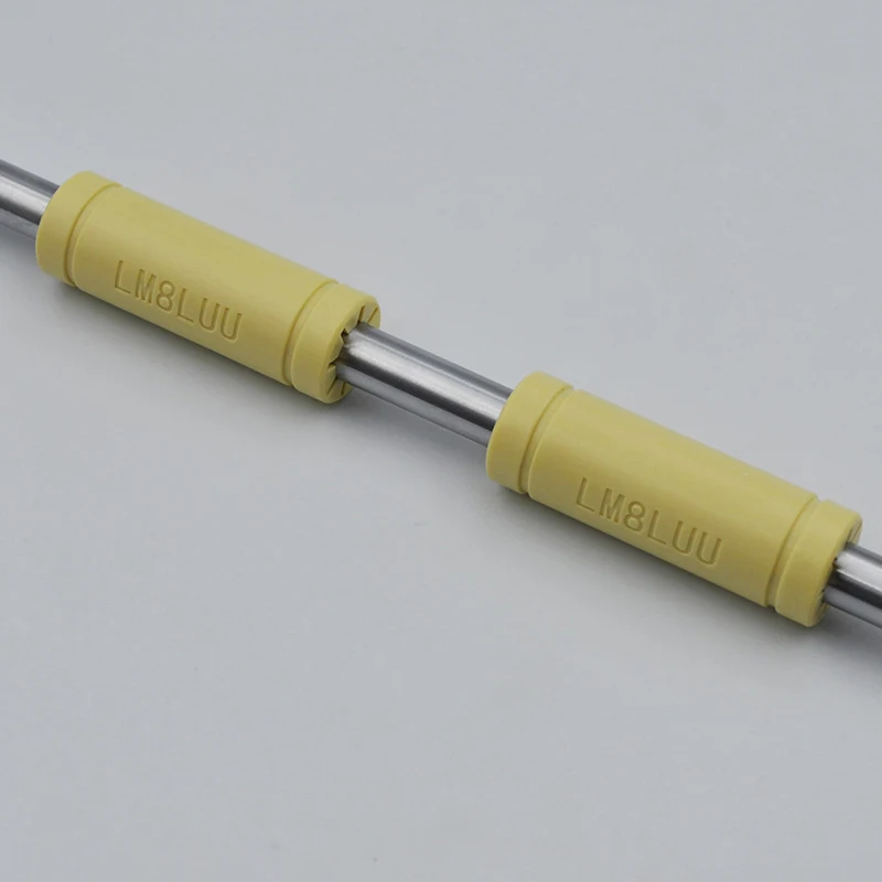 جلبة البوليمر الصلبة LM8LUU المحامل الخطية ، محامل بلاستيكية ، 8 قطر داخلي ، Prusa لـ Mendel ، حركة CNC DIY ، 8 15x45 ، 10