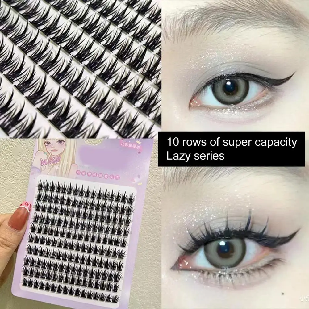 1 Box 9/10/11/12/13mm Artificial Eyelashes Super Soft Curl Thick Dense Fake Eyelashes Eye Extension Thick Fluffy Lashes