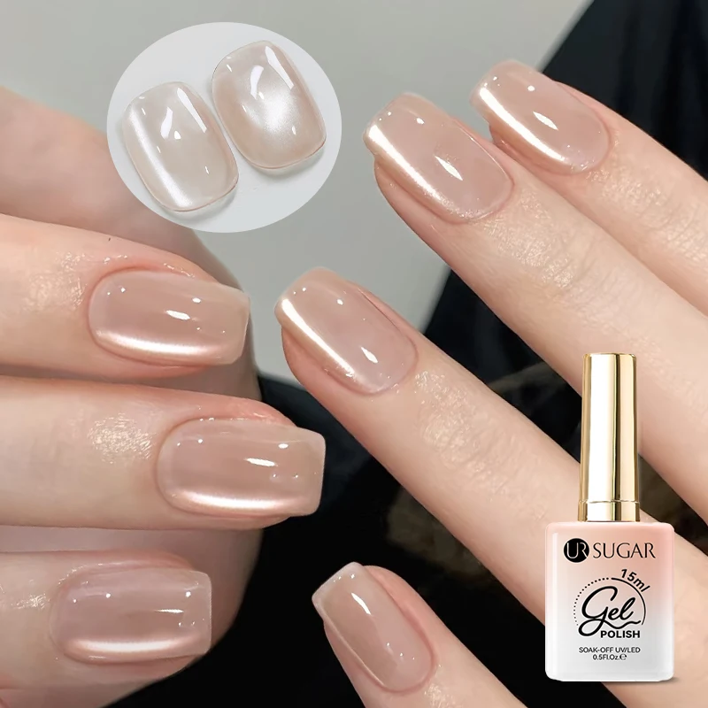 UR SUGAR 15ml Gelatina di Vetro Gatto Gel Magnetico Smalto per Unghie Semi Permanente Nail Art Manicure Soak Off LED UV Gel Vernici per Unghie